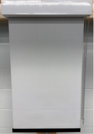 Store à rouleau manuel de 3 pouces de façade noire