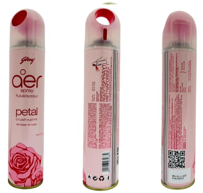 pulvérisateur Godrej Aer écraser le rose