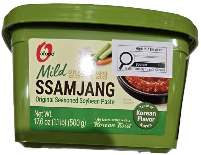 Ofood - Mild Ssamjang Original Seasoned Soybean Paste - 500 g - Front